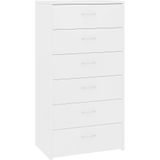 vidaXL-Dressoir-met-6-lades-50x34x96-cm-bewerkt-hout-wit