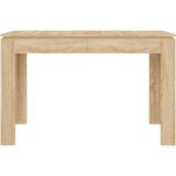 VidaXL Eettafel 120x60x76 cm Bewerkt Hout Sonoma Eikenkleurig