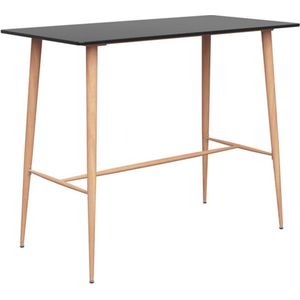 vidaXL - Bartafel - 120x60x105 - cm - zwart