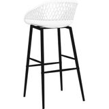 vidaXL Barhocker 4 Stk. Weiß