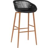 VidaXL Barstoelen 4 st Zwart