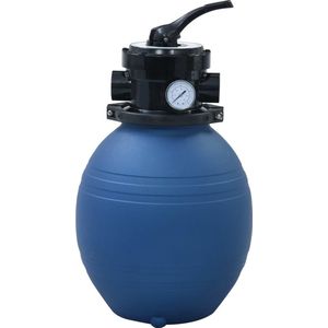 vidaXL Zwembadzandfilter met 4-positie ventiel 300 mm blauw - 92246