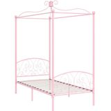 VidaXL Hemelbedframe Metaal Roze 90x200 cm