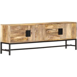 VidaXL TV-meubel 140x30x50 cm - Massief Mangohout