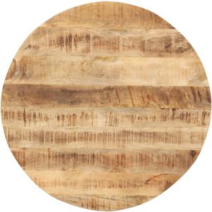 VidaXL Tafelblad Rond 15-16 mm 80 cm Massief Mangohout