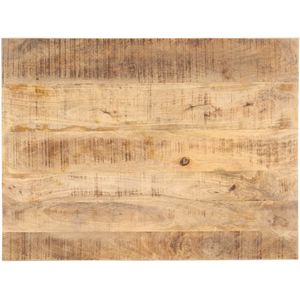 vidaXL Tischplatte Massivholz Mango 25-27 mm 90x60 cm