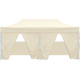 vidaXL - Partytent - Crème - Staal - Inklapbaar 3x6 m
