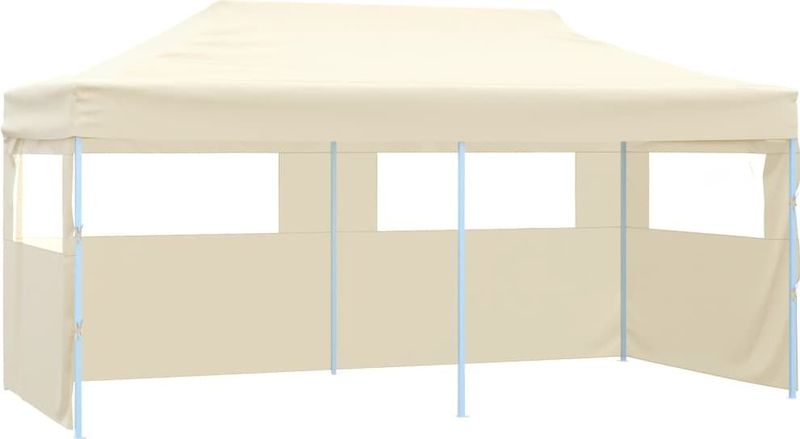 vidaXL - Partytent - Crème - Staal - Inklapbaar 3x6 m
