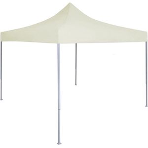 vidaXL - Partytent - professioneel - inklapbaar - 2x2 - m - staal - crème
