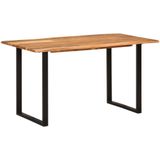vidaXL Esstisch 140×70×76 cm Akazie-Massivholz
