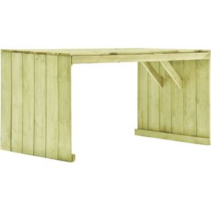 VidaXL Tuintafel 150x87x80 cm Geïmpregneerd Grenenhout