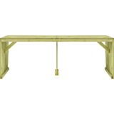 Gartentisch 220x101,5x80 cm Kiefernholz Imprägniert Vidaxl