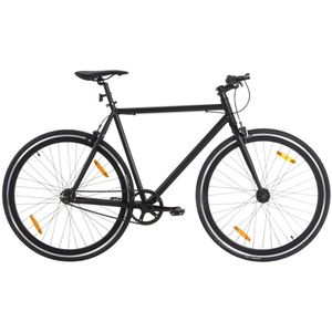 vidaXL Fahrrad mit Festem Gang Schwarz 700c 51 cm