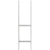 Grondankers 6 st 14x6x60 cm gegalvaniseerd staal zilverkleurig