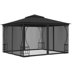 Tuinprieel - Staal - Polyester - UV-Bestendig - Inclusief Netten