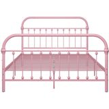 vidaXL-Bedframe-metaal-roze-120x200-cm