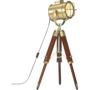 vidaXL Vloerlamp driepoot 69 cm massief mangohout