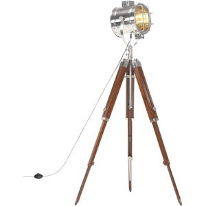 vidaXL Stehleuchte Dreibein Massivholz Mango 165 cm