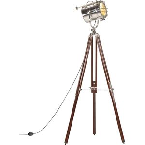 Vloerlamp driepoot 180 cm massief mangohout