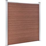 vidaXL Gartenzaun WPC 180×186 cm Braun