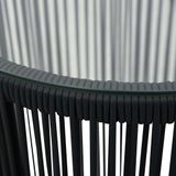 Tuinset Libra 3-delige Bistroset PVC-rattan zwart