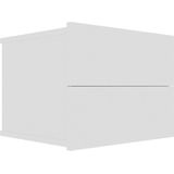 VidaXL Nachtkastje 40x30x30 cm - Spaanplaat Wit