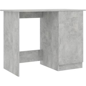 VidaXL-Bureau-100x50x76-cm-bewerkt-hout-betongrijs