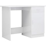 VidaXL-Bureau-100x50x76-cm-bewerkt-hout-hoogglans-wit