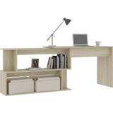 vidaXL-Hoekbureau-200x50x76-cm-bewerkt-hout-sonoma-eikenkleurig