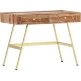 Vidaxl - Schreibtisch mit Schubladen 100x55x75 cm Massivholz Palisander