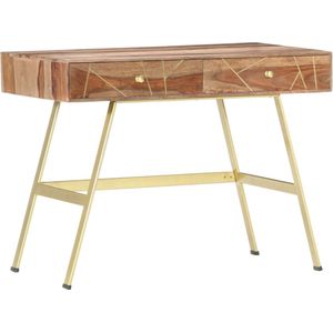 vidaXL Schreibtisch mit Schubladen 100x55x75 cm Massivholz Akazie