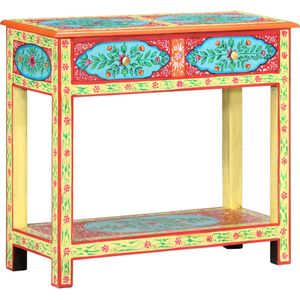 vidaXL Konsolentisch Handbemalt 80×35×75 cm Mango Massivholz
