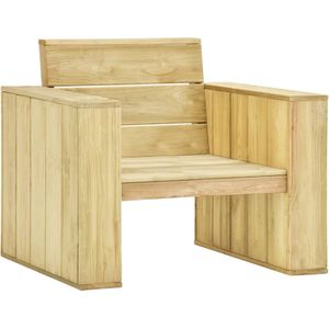 vidaXL - Tuinstoel - Geïmpregneerd Grenenhout - Vintage Ontwerp