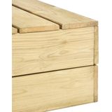 vidaXL Tuintafel 75x75x31 cm geïmpregneerd grenenhout