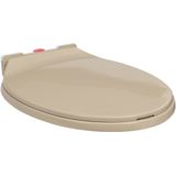 vidaXL Toiletbril - Ovaal - Beige - Polypropyleen - Soft-Close