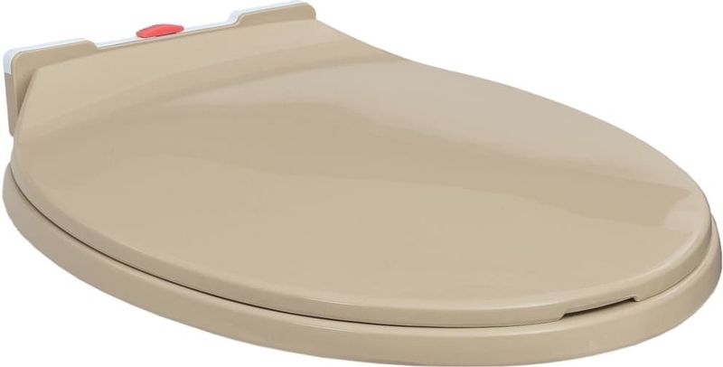vidaXL Toiletbril - Ovaal - Beige - Polypropyleen - Soft-Close