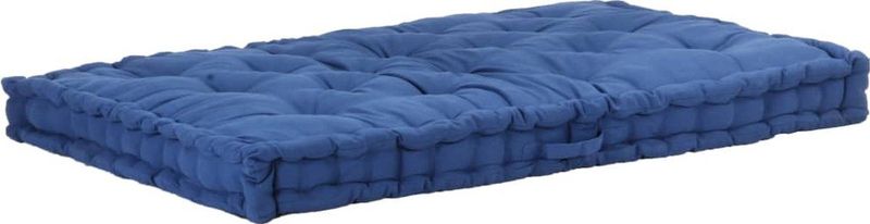 Palettenkissen Baumwolle 120×80×10 cm Hellblau vidaXL