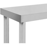 vidaXL Aufsatzboard für Arbeitstisch 120 x 30 x 35 cm Edelstahl
