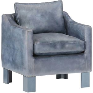 Sessel Grau Echtleder Vidaxl