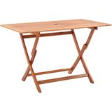 VidaXL Tuintafel Inklapbaar 120x70x75 cm Massief Eucalyptushout