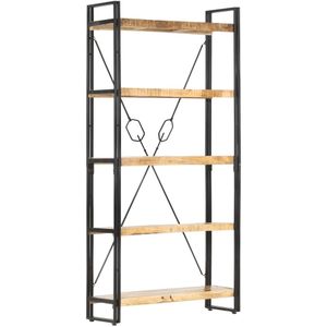 Vidaxl - Bücherregal 5 Fächer 90 x 30 x 180 cm Mango Massivholz