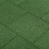 vidaXL - Valtegels - 6 - st - 50x50x3 - cm - rubber - groen