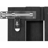 Gartentor wpc 100 x 80 cm Grau Vidaxl