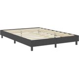 VidaXL Boxspringframe Stof Grijs 160x200 cm