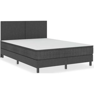 VidaXL Boxspringframe Stof Grijs 160x200 cm