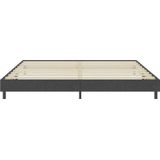 vidaXL Boxspringframe stof grijs 200x200 cm