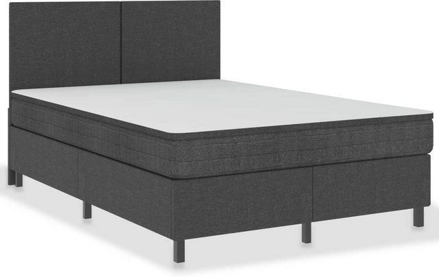 vidaXL - Boxspringframe - Grijs - Stof - 140x200 cm