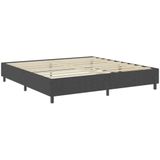 vidaXL Boxspringframe stof grijs 200x200 cm