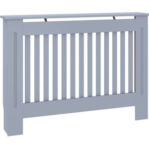 vidaXL Heizkörperverkleidung Anthrazit 112x19x81,5 cm MDF