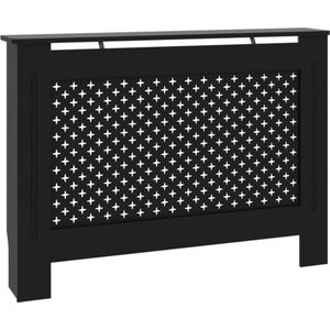 VidaXL Radiatorombouw 112x19x81 cm MDF Zwart